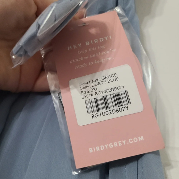 Birdy Grey Women's Grace Formal Gown Convertible Dusty Blue Size 3XLarge NWT - Picture 8 of 11